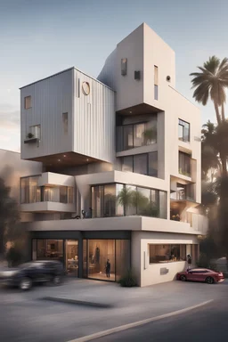 Hollywood studio integrated into a single 3-story building