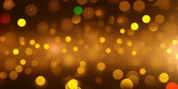 Abstract Christmas bokeh background - gold, pink blurred glitter lights - banner, header, panorama