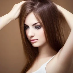 beautiful girl with light brown hair