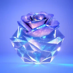 transparent crystal rose, crystallized,Holographic Simulation, cinema lighting, cinema 4d, octane render, 3d render, incrate detailed,fantasy art, photo realistic, shinening light,moonstone crystal bird, iresendent, shine, epic