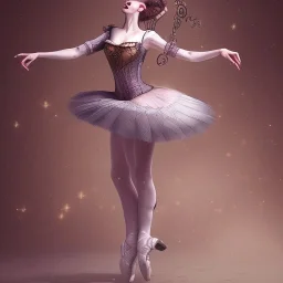 steampunk ballerina posing