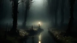 Swamp aesthetics are wriggling worms and a heavy fog, folklore is the treacherous lights deep in the dark.