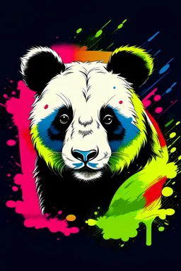 Ein Regenbogen Panda