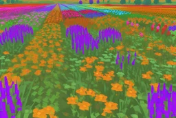 flower field 64 x 64 pixel