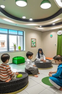 A safe place to relax and take care of Saudi children while their parents go