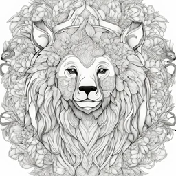 outline art, coloring pages, white Background, sketch style, only use outline, mandala stile, clean line art, white background, no shadow and clear and well, Mandala Bear