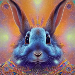 girl rabbit with blue aye, aboriginal, dot painting, indiginous, dot, mud, dream-time, abstract, dots, natural pigment, extremely sharp detail, finely tuned detail, ultra high definition, 8 k, unreal engine 5, ultra sharp focus, art germ and Paul Lewin and Kehinde Wiley