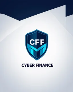 Cyber Finance (CF) shield logo Simple, easy and beautiful logo