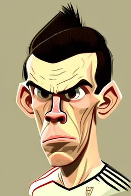 Gareth Bale Footballer cartoon 2d