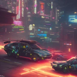 cyberpunk 2077 version of a toyota prius