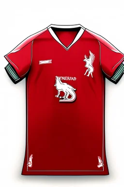 Draw a Liverpool FC T-shirt in 2D