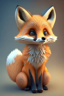Fox cute 3D