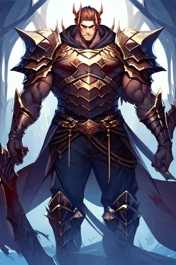 Slim Armored Male Blood Knight Elf