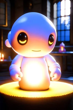 marshmallow alien , unreal engine 5, concept art, art station, god lights, ray tracing, RTX, lumen lighting, ultra detail, volumetric lighting, 3d