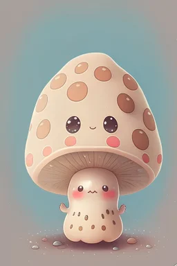 Cute kawaii mushroom
