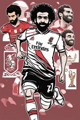 mo salah ,cartoon 2d