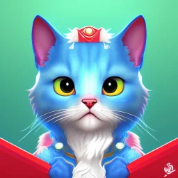 2d Texture,avatar of a cute cat