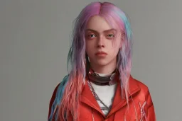 Billie Eilish, clip, photorealistic, 8k