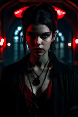 Beautiful vampires dark and gothic mood , cinematic, F22 finely detailed, détailles complexes, Engine, by Weta Digital, by Wêtà FX, by WLOP, Cinematic, Color Grading, Editorial Photography, Photography, Photoshoot, Shot on 70mm, Ultra - Wide Angle, F/ 22, Gamma, White Balance, Neon, Light, Dark, Light Mode, Dark Mode, High Contrast, 5D, Multiverse, 32k, Super Resolution, Megapixel, ProPhoto RGB, VR, Lonely, Good, Massive, Big, Spotlight, Frontlight, Halfrear Lighting, Backlight, Rim Lights, Rim