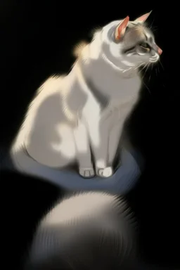Portrait of a cat by Van Gogh