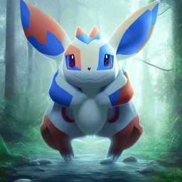 Mystery pokemon,Ambiance dramatique, hyperrealisme, 8k, high quality, lot of details, fit within portrait