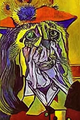 Portrait of a cat by Van Gogh