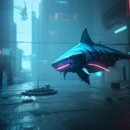 cyberpunk cyber shark deep water unreal 5, octane render, cinema4d, redshift render, hyper realistic, cenematic, vibrancy, synthwave, retouch, centered, dynamic lighting, dramatic lighting, 4k, highly detailed, attractive beautiful, realistic, virtual reality, epic composition, holographic,