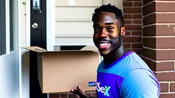 Tyrone takes ps5 controller from fedex package on porch