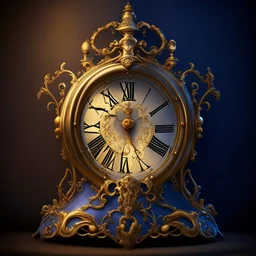 The clock from the movie “Beauty and the Beast” on a light background