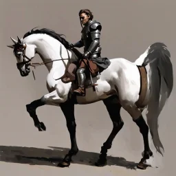 Knight riding a horse