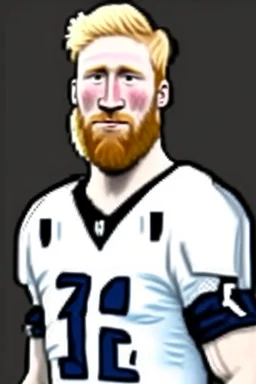 Tim Ream American football player cartoon 2d