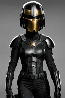 [Dredd's helmet] News of her arrival spread like wildfire, sparking curiosity and speculation among the citizens. Who was this mysterious figure? And what made Halle Berry worthy of standing alongside the legendary Judge Dredd? Berry's presence in the uniform represented more than just a passing of the torch. It symbolized the evolution of justice, a testament to inclusivity and the breaking down of barriers. Her arrival shattered preconceptions, reminding the people of Mega-City One that