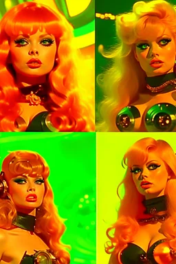 Barbarella in her iconic scenes