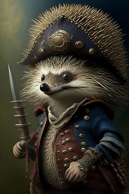 humanoid hedgehog pirate