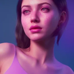 Beautiful dream girl unreal 5, octane render, cinema4d, redshift render, hyper realistic, cenematic, vibrancy, synthwave, retouch, centered, dynamic lighting, dramatic lighting, 4k, highly detailed, attractive beautiful, realistic, virtual reality, epic composition, holographic,