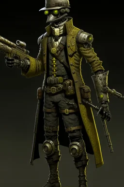 old robot assassin mercenery bounty hunter victorian