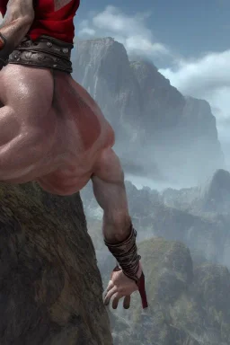 Kratos jumping of clif