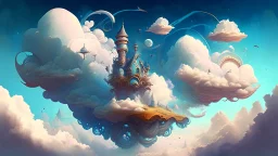 Fantasy style illustration with clouds: Dream Chronicles