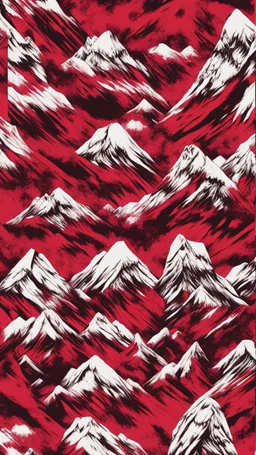 brutal attack on titan red colos pattern for snowboard