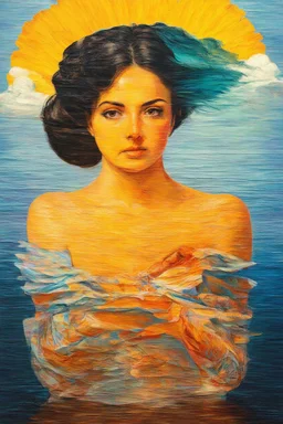 a sunny day, in the style of Man Ray
