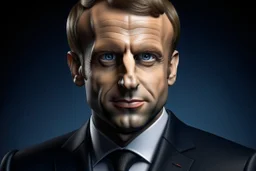 Crée un personnage ressemblant à macron