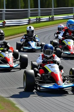 gokart champions close race