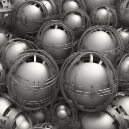 beautiful, simple and detailed industrial mechanical texture spherical