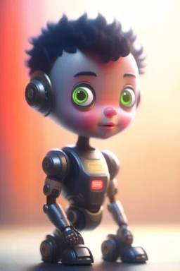 adorable cute chat robot, with short punk hair and real human eyes, its such a perfect day, motion blur, smoke, 8k, downlight, soft light, depth of field, photorealism, trending on art station, lotsa detail