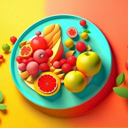 background is illustration of food 3d style. HD