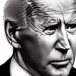 detailed realistic portrait of Joe Biden making a Donald Trump face