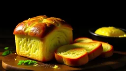 Butter bread in a complete picture so that it appears in high definition to the viewer with a resolution of 4k picture