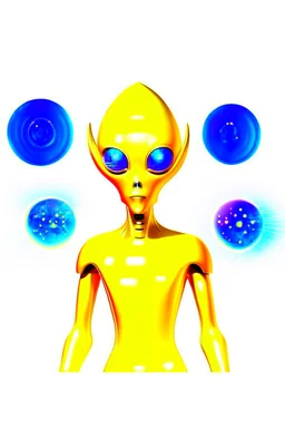 Full head to toe portrait + profile of a creature with (((a flat orange triangle pointing downwards for a head))), large round eyes like bright yellow headlights, a small body, its feet are in seamless silver and orange skin-tight boots with its skin-tight jumpsuit. It stands out against a white background.