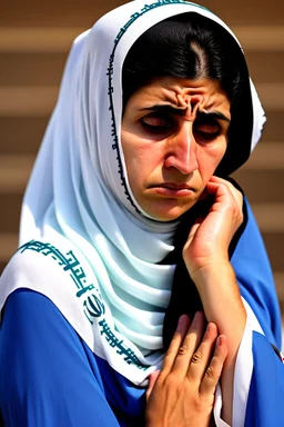 sad Iranian woman