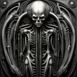 Biomechanicals is a term coined by the artist HR Giger to describe his unique style of combining organic and mechanical elements in his artwork. Giger's biomechanical creations often feature elements such as distorted human figures, skeletal structures, and industrial machinery fused together in eerie and disturbing ways. His artwork has been highly influential in the science fiction and horror genres, and has been featured in films such as Alien and Poltergeist II. Giger's biomechanicals are ch